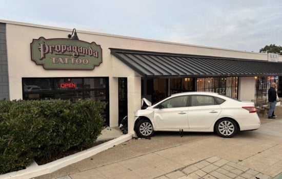 Minor Injuries After Car Crashes Into Ocean Beach Tattoo Parlor, Voltaire Street Temporarily Closed