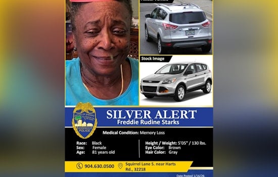 Missing 81-Year-Old Jacksonville Woman Found Safe After Community-Wide Search Effort