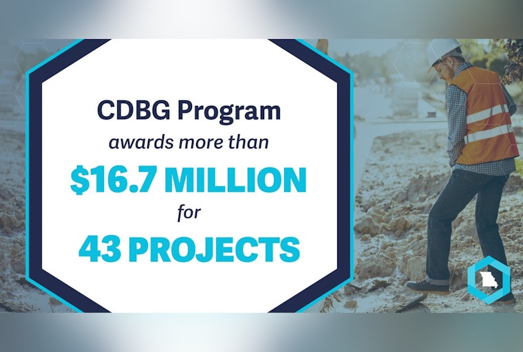 Missouri Department of Economic Development Awards $16.7 Million for Local Projects to Boost Community Development and Public Safety