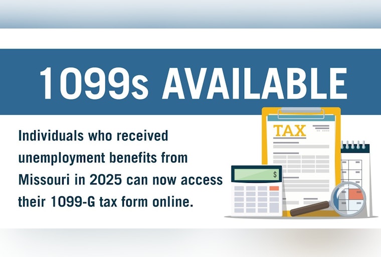 Missouri Unemployment Recipients Can Access Tax Form 1099-G Online for Easier Tax Filing