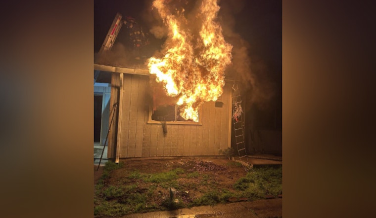 Modesto Firefighters Rapidly Contain Apartment Blaze on Roselawn Avenue, Prevent Spread to Adjacent Homes