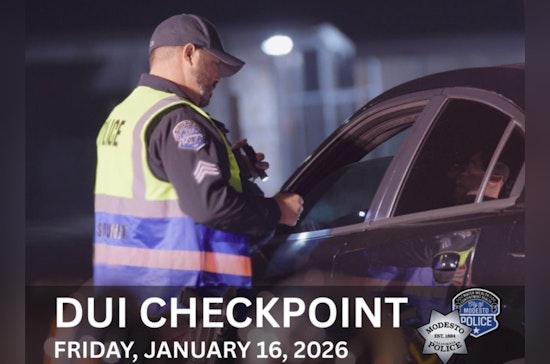Modesto Police to Conduct DUI Checkpoint on January 16 in Effort to Reduce Impaired Driving
