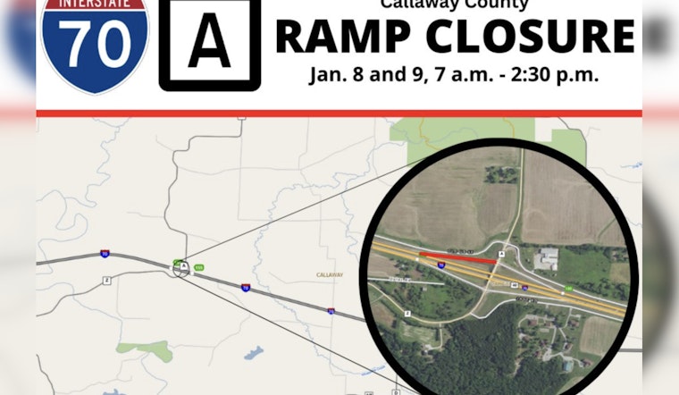 MoDOT Announces Daytime Closure of Route A to I-70 Westbound Ramp for Shoulder Improvements