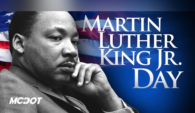 Montgomery County Announces Holiday Transportation Schedule in Honor of Martin Luther King Jr. Day