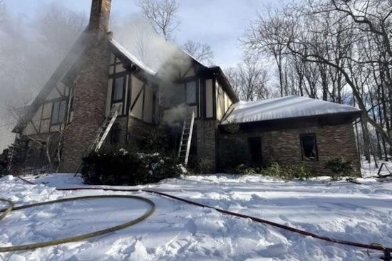Montgomery County Firefighters Tackle Intense Fire in Germantown Amidst Harsh Winter Conditions