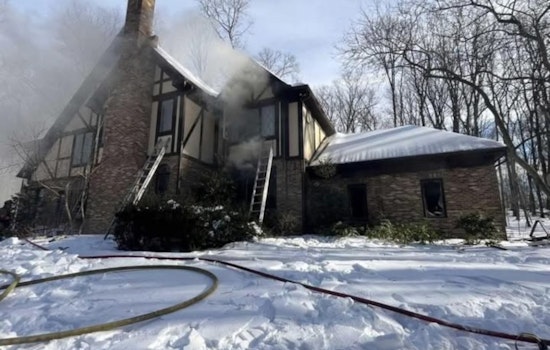 Montgomery County Firefighters Tackle Intense Fire in Germantown Amidst Harsh Winter Conditions