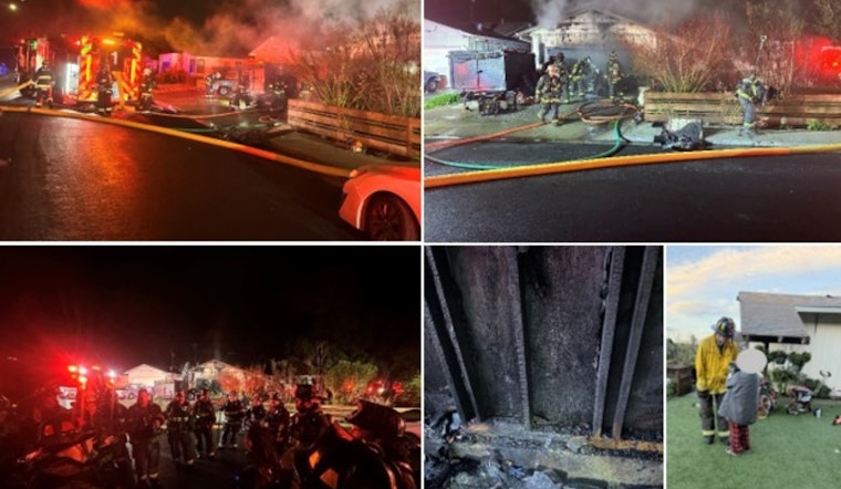 Mountain View Home Engulfed in Early Morning Blaze; Firefighters Save Occupants and Pets, Limit Damage
