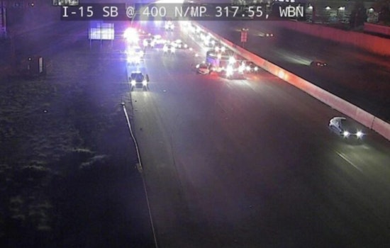Multi-Vehicle Crash Involving Police Cars Leads to I-15 Lane Closures in West Bountiful
