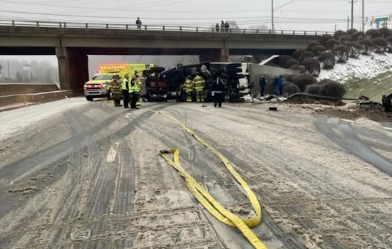 Multiple Tractor-Trailer Accidents on I-85 Near Concord and Gaston County Disrupt Traffic Amid Winter Storm Fern