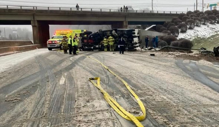 Multiple Tractor-Trailer Accidents on I-85 Near Concord and Gaston County Disrupt Traffic Amid Winter Storm Fern