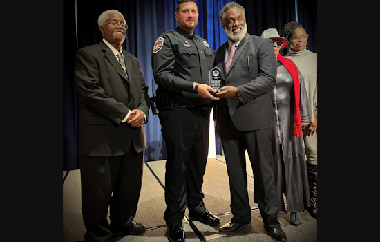 Murfreesboro Officer Honored with Jerry Anderson Hero Award for Life-Saving Rescue on I-24