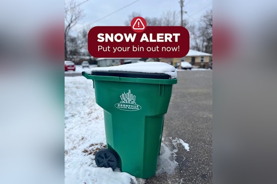 Nashville Waste Services Calls for Early Bin Placement Ahead of Winter Storm