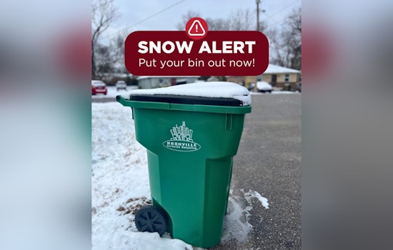 Nashville Waste Services Calls for Early Bin Placement Ahead of Winter Storm