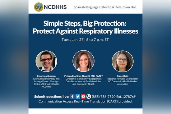 NCDHHS Hosts Spanish-Language Event to Combat Respiratory Illnesses in NC's Hispanic and Latino Communities