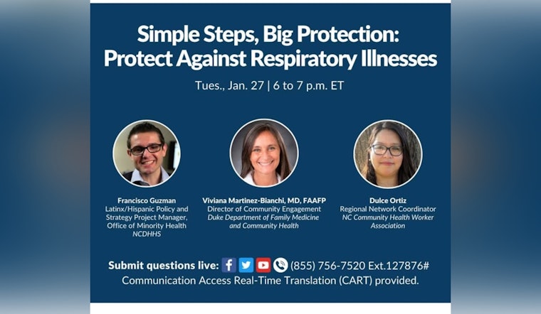 NCDHHS Hosts Spanish-Language Event to Combat Respiratory Illnesses in NC's Hispanic and Latino Communities