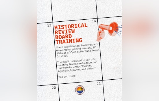Neptune Beach Invites Public to Historical Review Board Training on January 21