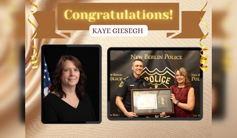 New Berlin Police Department Bids Farewell to Veteran Executive Assistant Kaye Giesegh After 26 Years