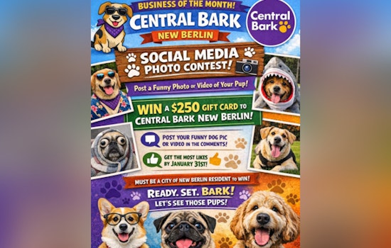 New Berlin Residents Invited to Participate in Central Bark's Dog Photo Contest with $250 Prize Up for Grabs