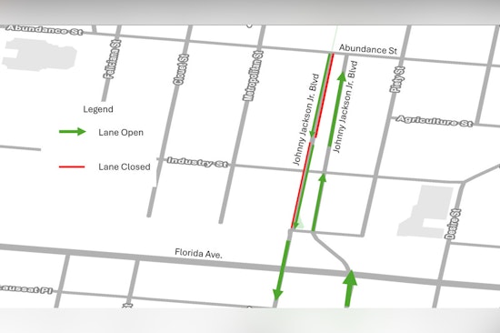 New Orleans Drivers Alert, Traffic Lane Shift on Johnny Jackson Jr. Boulevard Amid Utility Construction