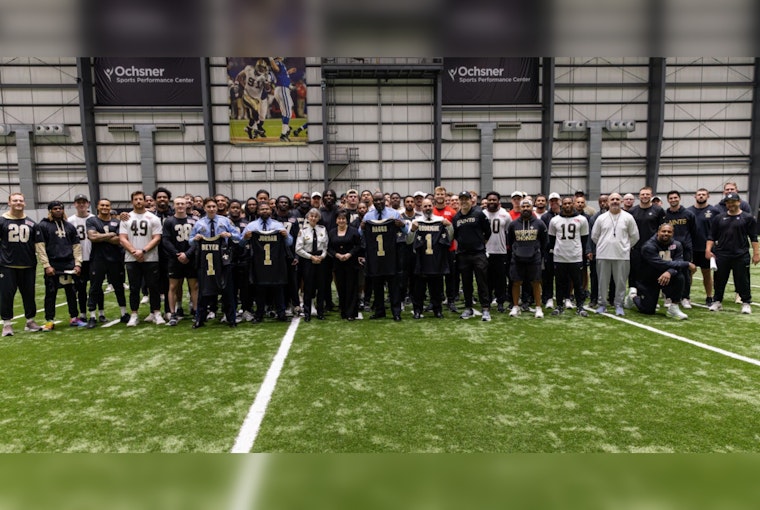 New Orleans Saints Honor Local Law Enforcement Heroes at Training Facility in Crescent City