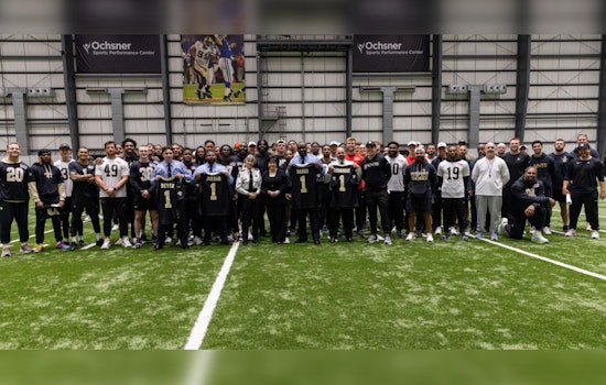 New Orleans Saints Honor Local Law Enforcement Heroes at Training Facility in Crescent City