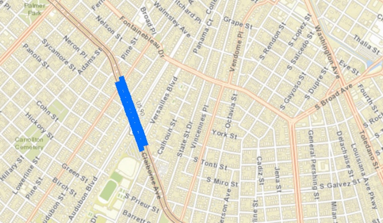 New Orleans Traffic Advisory as Lane Closures on US 90 for Road Improvements Jan 29-30