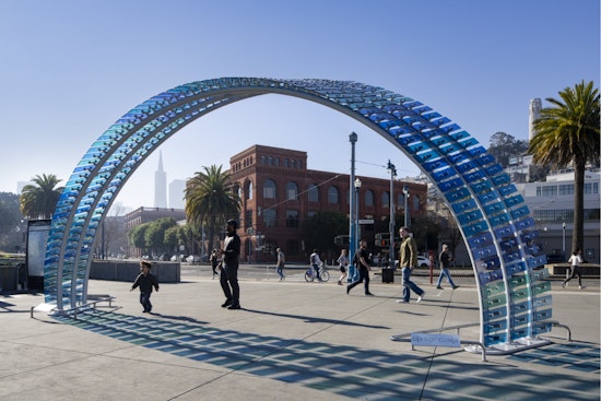 New Public Artwork 'Mareas' by Ana Teresa Fernández Brightens San Francisco's Embarcadero Waterfront