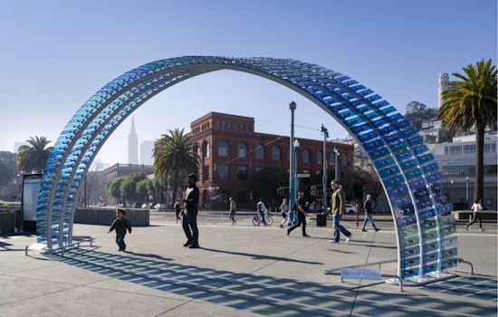 New Public Artwork 'Mareas' by Ana Teresa Fernández Brightens San Francisco's Embarcadero Waterfront