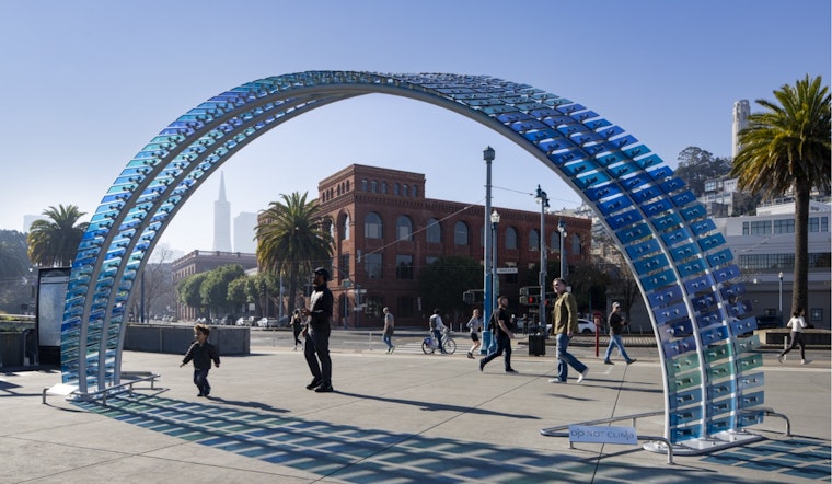 New Public Artwork 'Mareas' by Ana Teresa Fernández Brightens San Francisco's Embarcadero Waterfront