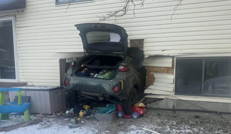 No Injuries After SUV Slams Into North Logan Home, Swift Response by Logan Firefighters Highlighted