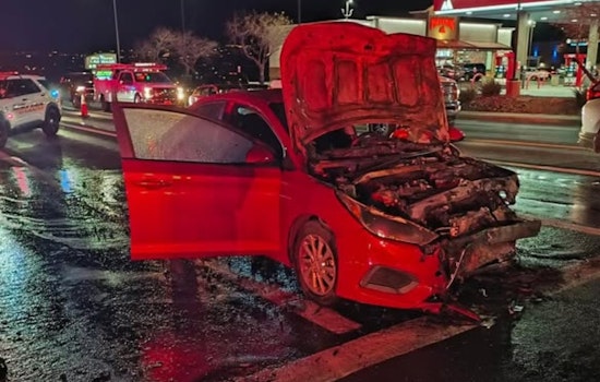 No Injuries Reported as Distracted Driver Causes Fiery Crash in St. George, Cited for Careless Driving