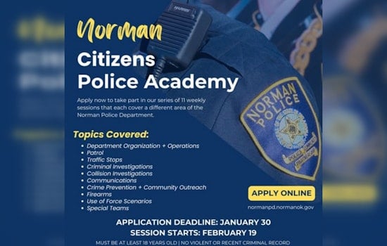 Norman Police Department Welcomes Locals to Free 11-Week Citizens Police Academy Experience
