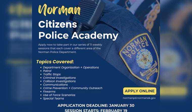Norman Police Department Welcomes Locals to Free 11-Week Citizens Police Academy Experience
