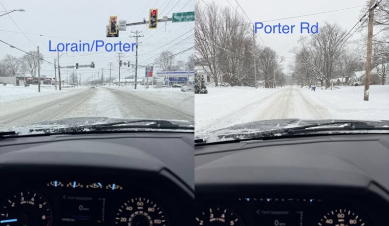 North Olmsted Police Warn of Treacherous Driving Conditions Amid Cuyahoga County Snow Emergency