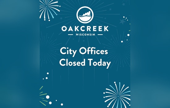 Oak Creek City Offices Observe New Year's Day Closure and Emergency Services Remain Active