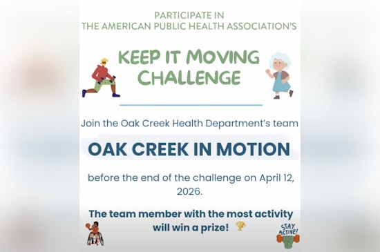 Oak Creek Health Department Launches "Keep it Moving Challenge" to Boost Community Fitness