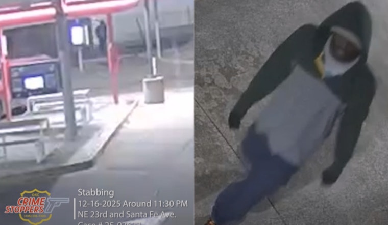 Oklahoma City Police Solicit Public's Aid in NE 23rd and Santa Fe Stabbing Case and Offer Reward for Information