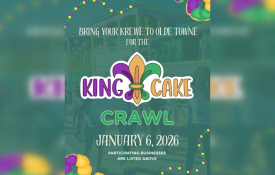 Olde Towne Slidell Invites Community to King Cake Crawl on Twelfth Night, Ushering in Mardi Gras Festivities