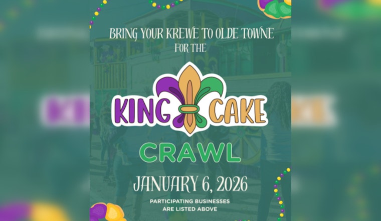 Olde Towne Slidell Invites Community to King Cake Crawl on Twelfth Night, Ushering in Mardi Gras Festivities