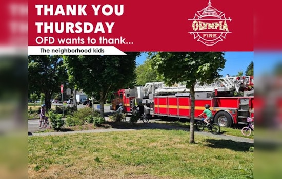 Olympia Fire Department Celebrates "Thankful Thursday" Honoring Legacy and Inspiring Future Heroes
