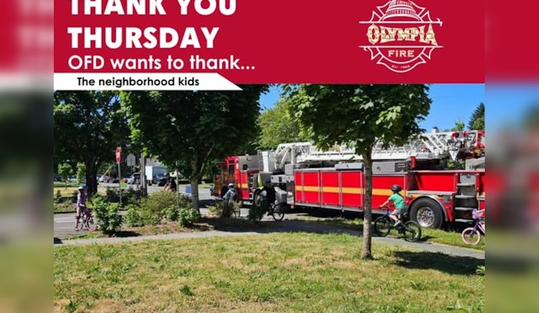 Olympia Fire Department Celebrates "Thankful Thursday" Honoring Legacy and Inspiring Future Heroes