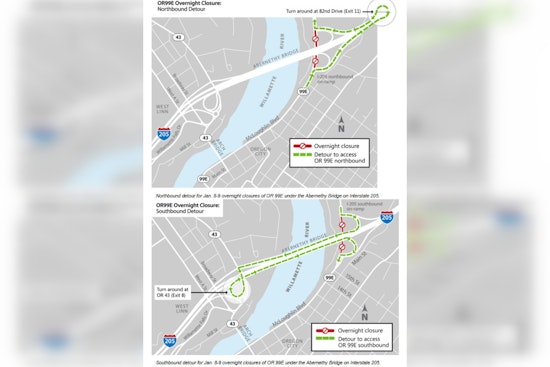 Oregon City Alert: OR 99E to Close for Abernethy Bridge Project, Expect Detours and Delays
