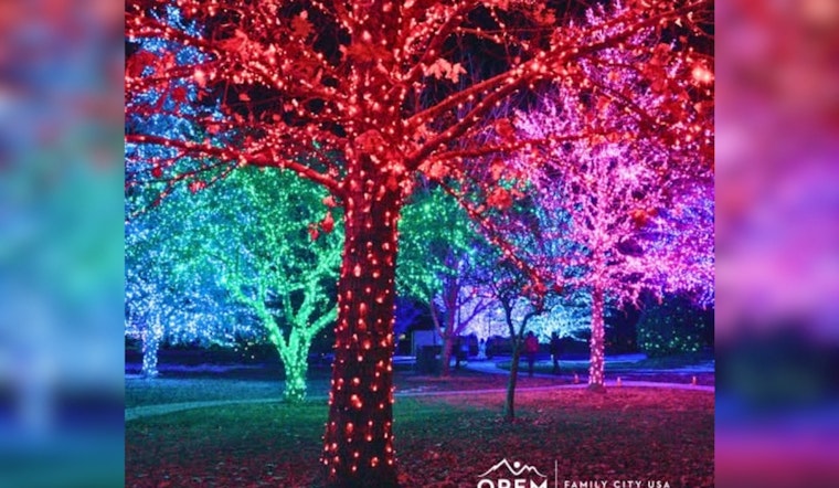 Orem City Extends Park's Festive Lights to Brighten Winter Months for Residents