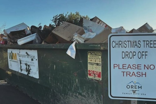 Orem Government Uses Holiday Humor to Warn Against Improper Waste Disposal After Christmas