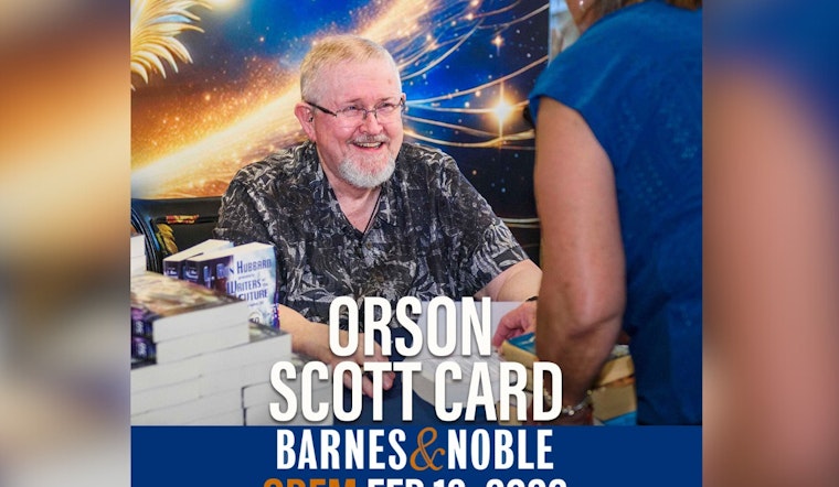 Orson Scott Card to Engage with Fans and Promote Writing Contest at Orem Barnes & Noble Event