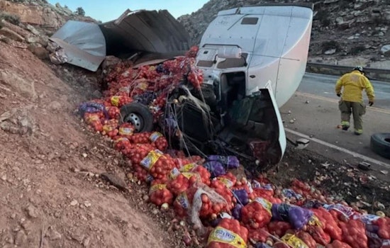 Overturned Semi-Truck Spills Onions, Causes Traffic Snarl on Highway 191 Near Moab
