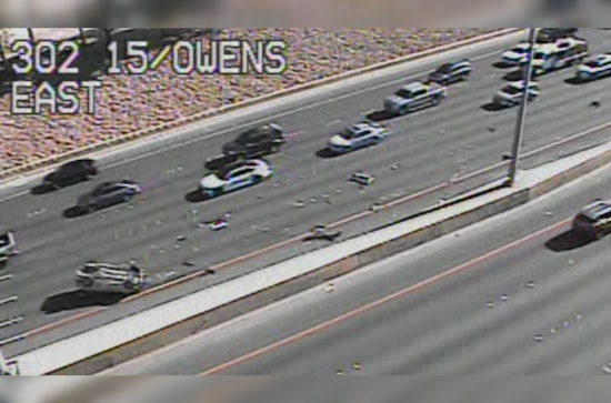 Overturned Vehicle on I-15 in Las Vegas Leads to Lane Closures and Traffic Delays