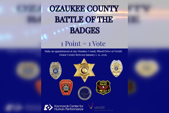 Ozaukee County First Responders Face Off in 'Battle of the Badges' Blood Drive