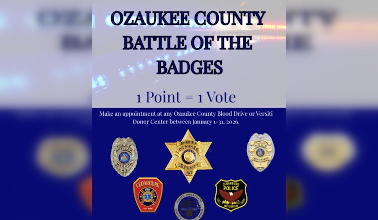 Ozaukee County First Responders Face Off in 'Battle of the Badges' Blood Drive