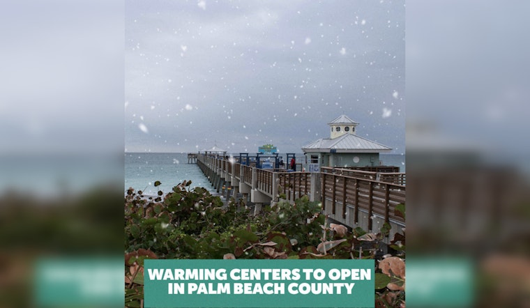 Palm Beach County Opens Warming Centers for Homeless Ahead of Cold Snap